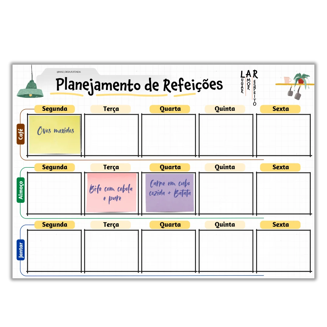 Rotina visual por ambiente